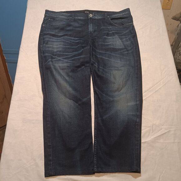 Hudson Jeans Other - Hudson Men's 42x30 Blake Slim Straight Zip Fly Whiskering Denim Blue Jeans